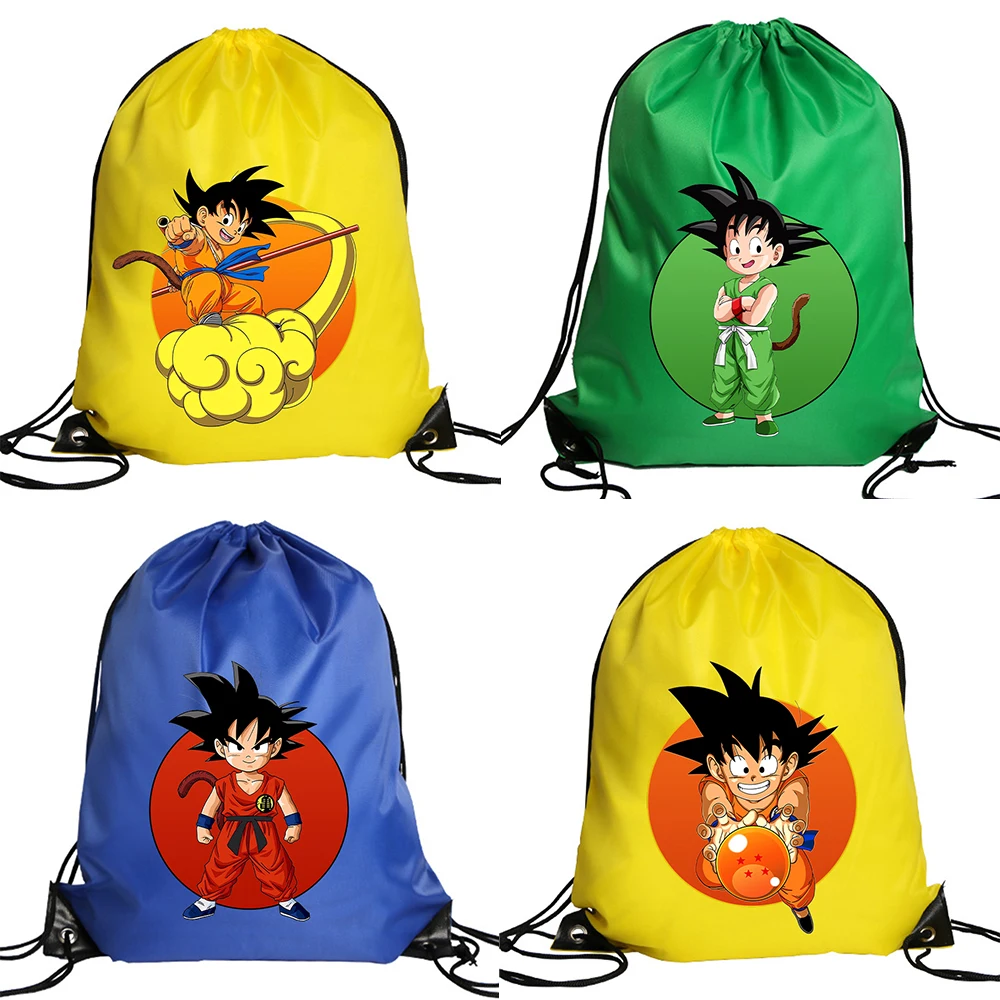 Drawstring Gym Bag - Mochila de Poliéster Dragon Ball com