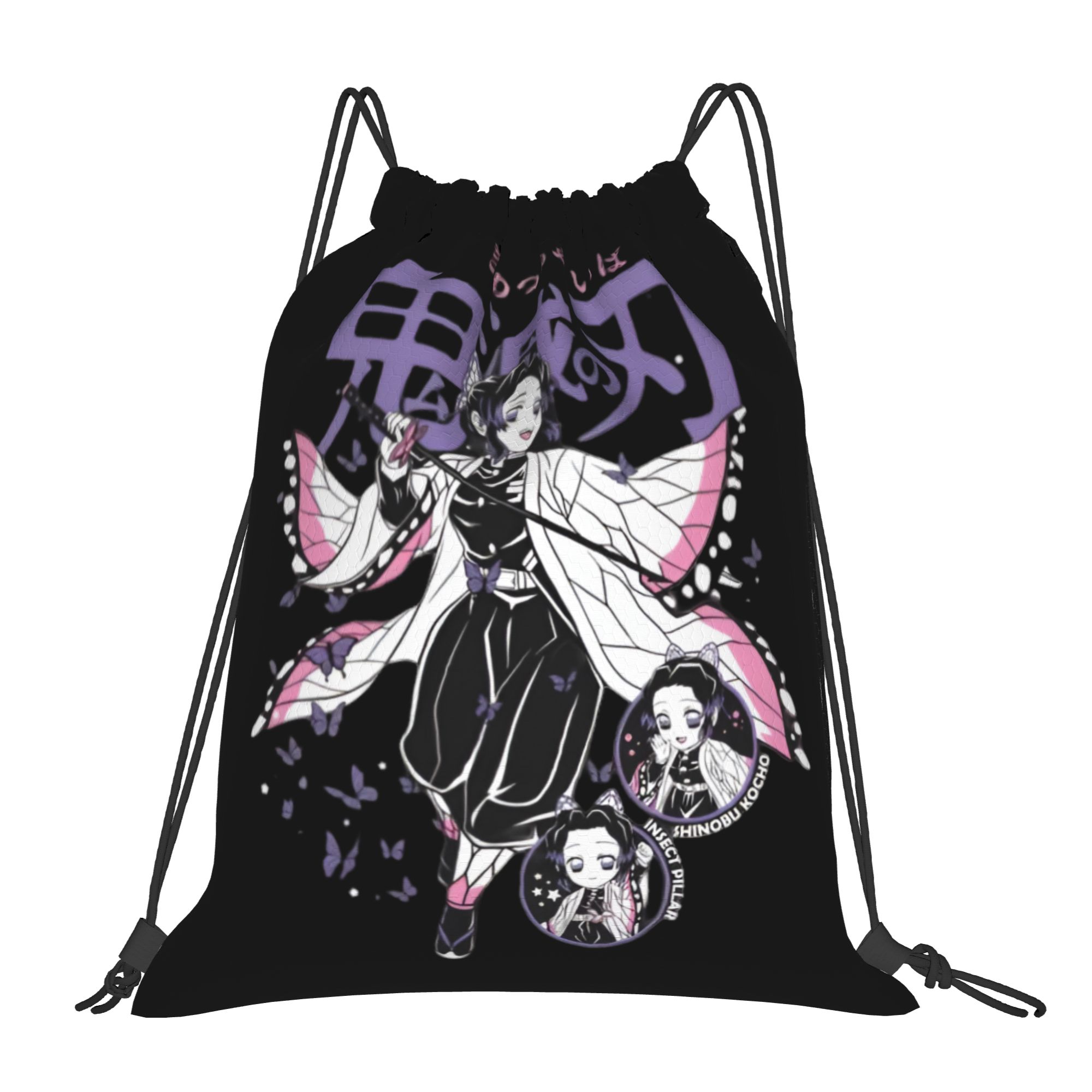 Drawstring Gym Bag - Bolsas personalizadas Demon Slayers com cordão
