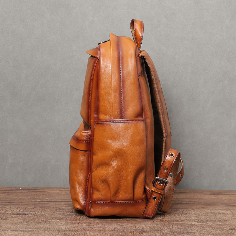 Mochila Masculina YETTIES Vint - Leather Backpack Vintage avaliação e preço