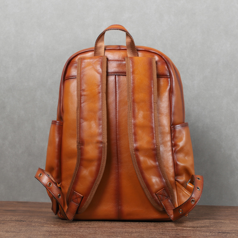 Mochila Masculina YETTIES Vint - Leather Backpack Vintage avaliação e preço
