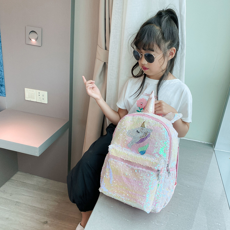 Mochila de Unicórnio com Lante - Fashion Backpack Women avaliação e preço