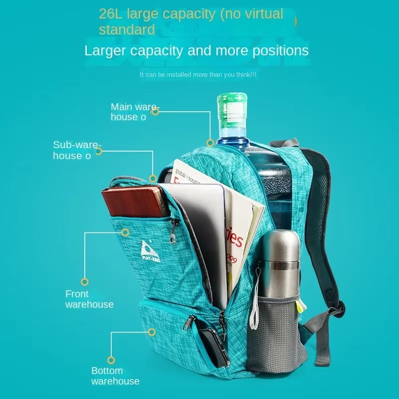 Mochila Dobrável Leve para Via - Foldable Backpack Small avaliação e preço