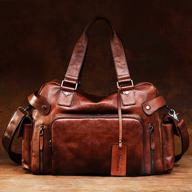 Bolsa masculina de borracha de - Leather Backpack Vintage avaliação e preço