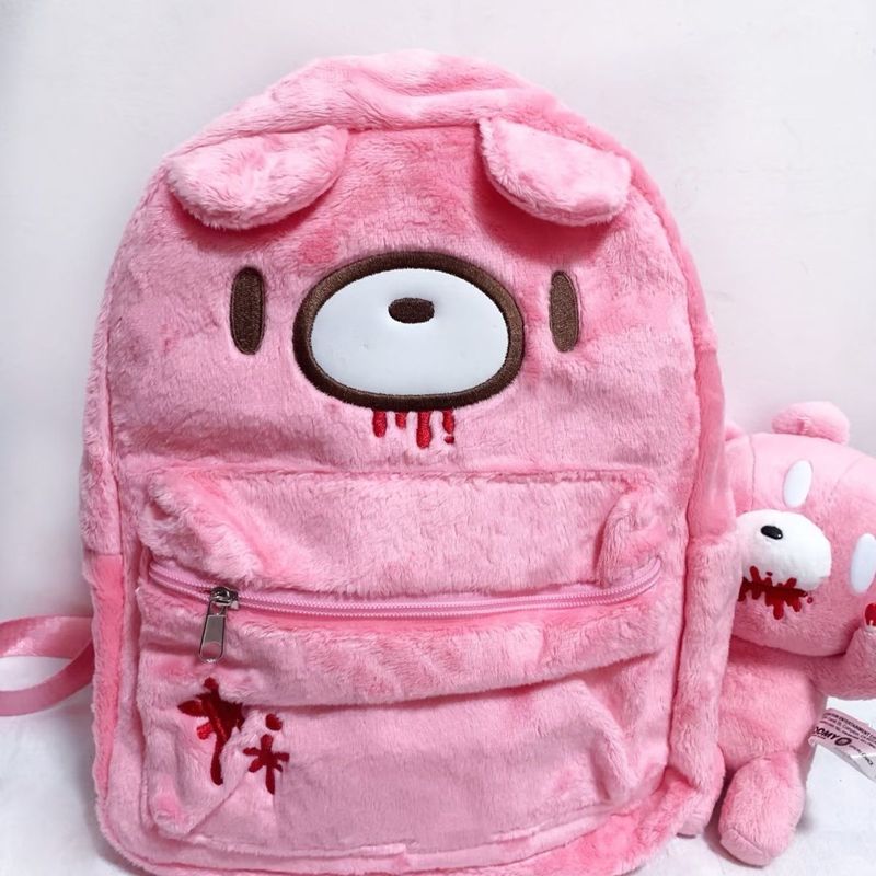 Mochila Fofa Gloomy Bear Rosa  - Fashion Backpack Women avaliação e preço