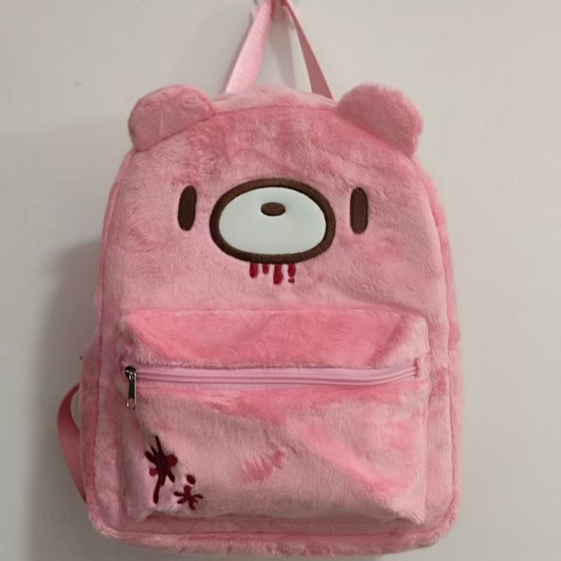 Mochila Fofa Gloomy Bear Rosa  - Fashion Backpack Women avaliação e preço
