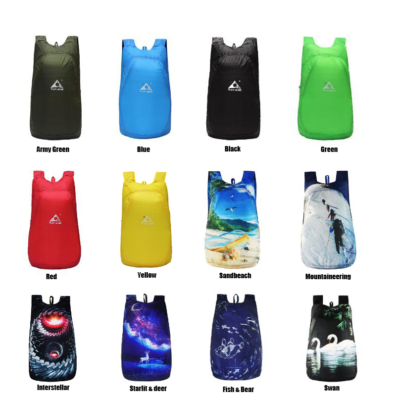 PLAYKING-Mochila ultraleve lev - Foldable Backpack Small avaliação e preço
