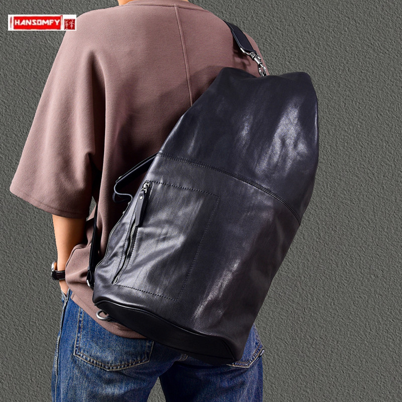 2025 nova grande capacidade de - Leather Backpack Vintage avaliação e preço