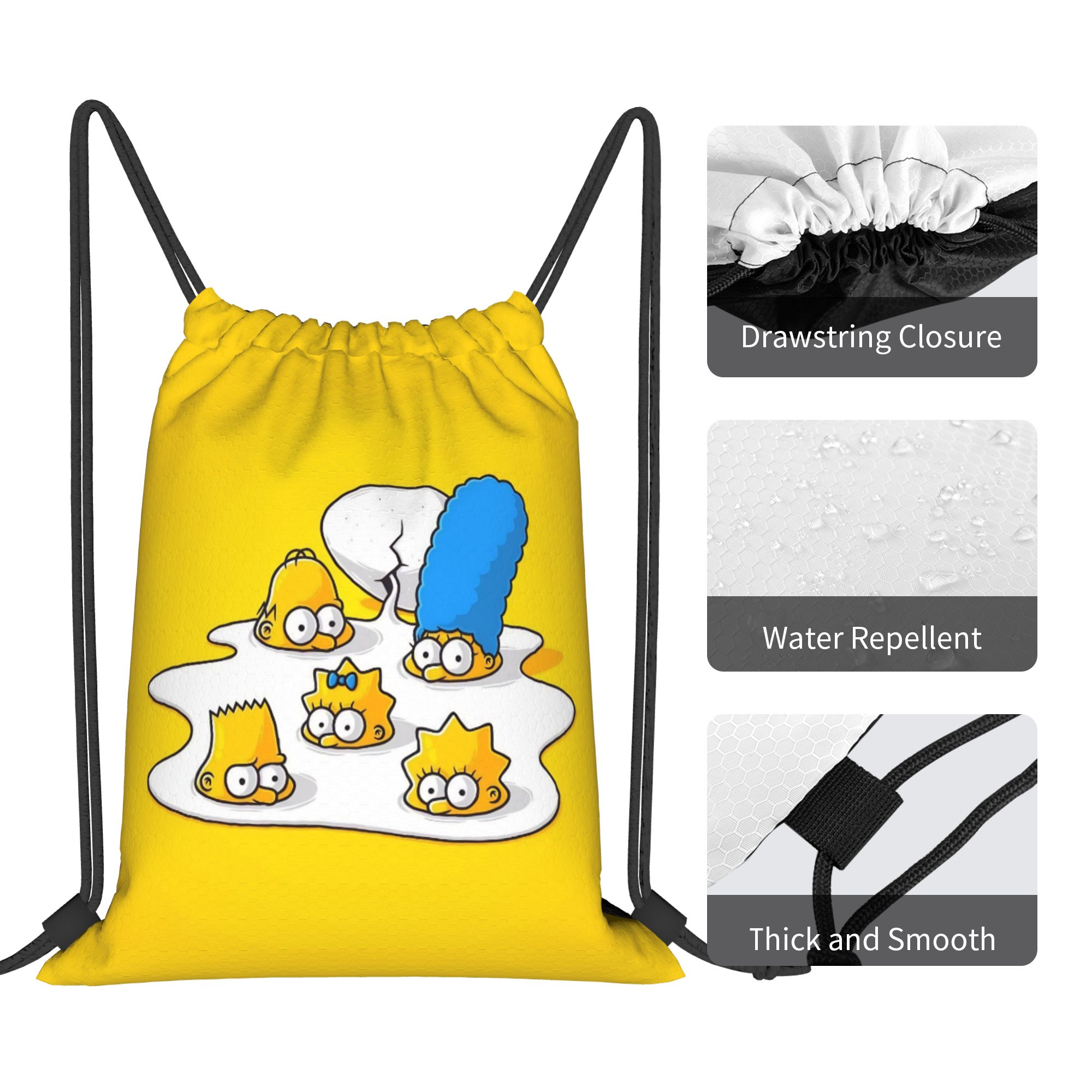 Mochila de Cordão Simpson com  - Drawstring Gym Bag avaliação e preço