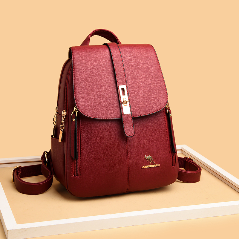 Mochilas de couro luxuosas par - Leather Backpack Vintage avaliação e preço