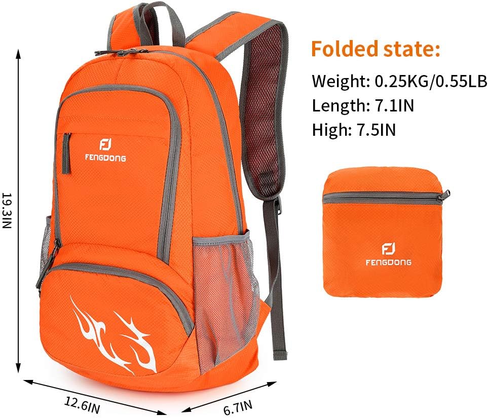 FENGDONG 35L Leve Dobrável Imp - Foldable Backpack Small avaliação e preço