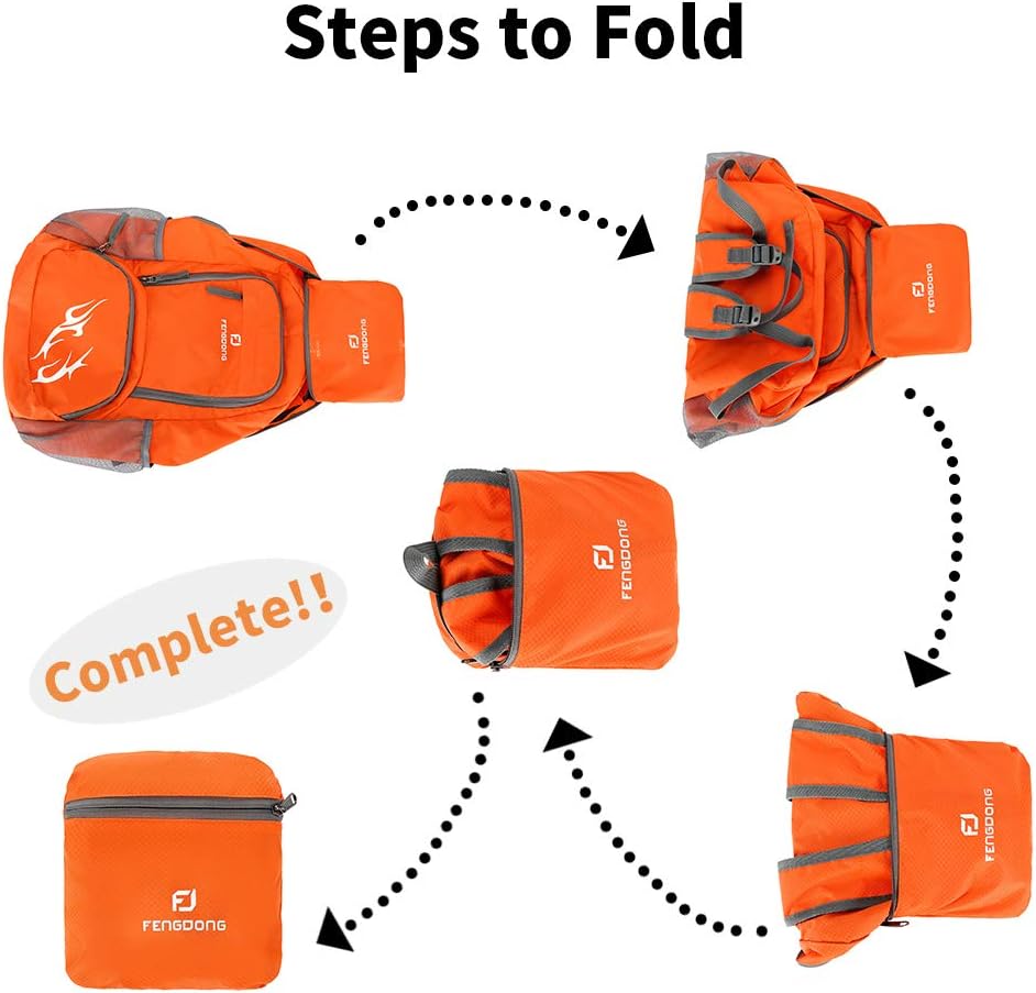 FENGDONG 35L Leve Dobrável Imp - Foldable Backpack Small avaliação e preço
