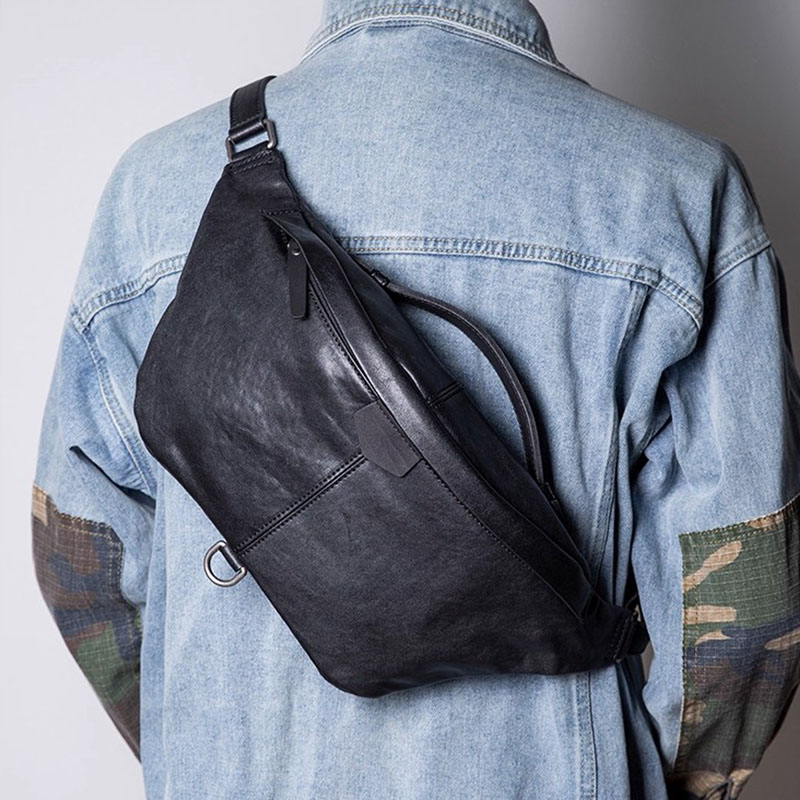 Aetoo bolsa de peito de couro  - Leather Backpack Vintage avaliação e preço